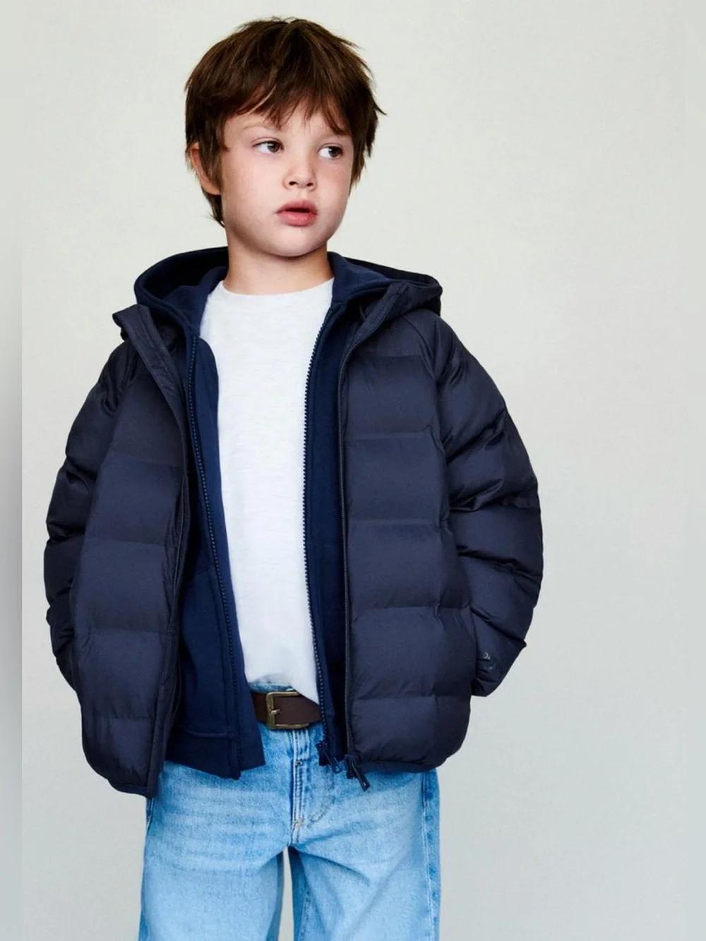 Zara baby puffer full zip  jacket sz 18/24 months
